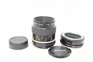 極上品☆Nikon ニコン Ai-s Micro NIKKOR 55mm F2.8 PK-12 PK-11付♪ ##9121