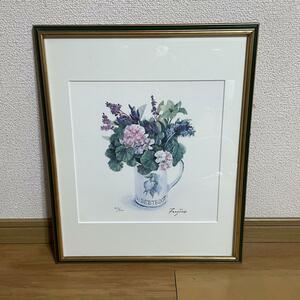 Art hand Auction Fujiko Hashimoto Cute bouquet 417/800 Painting, artwork, painting, others