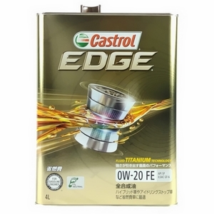 Castrol EDGE TITANIUM 0W-20　FE 4L (カストロール エッジ チタニウム　0W-20　FE）