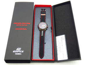 CASIO カシオ EDIFICE エディフィス EFS-560HR-1AJR ホンダ Honda Racing コラボレーションモデル ソーラー 箱付 腕時計 稼働品