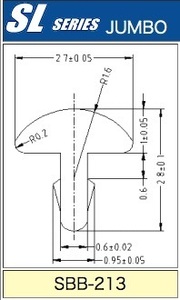 三晃製　国産フレット 2.7mm 高さ1.0mm 24本セット　SBB-213