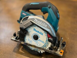 ★動作OK! 超美品! 良品! makita マキタ 充電式マルノコ HS 001GZ 40Vmax 165mm 本体のみ 丸ノコ プロツール 使用少ない鮫肌チップソー付！