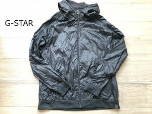 ■G-STAR RAW ジースターロウ ジャンバー メンズ XXL 薄手 フード付き 総柄★