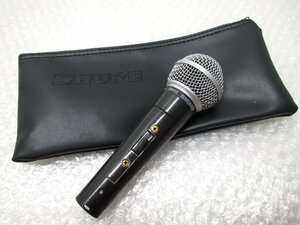 ■◆ SHURE SM58 シュアー　ダイナミック　マイク　ボーカルマイク　動作品　ソフトケース付