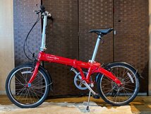 ■DAHON VYBE07 ダホン バイブ07 レッド 7速 20インチ アルミフレーム タイヤバリ山! 折畳み自転車 自転車 札幌発★_画像2