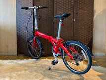 ■DAHON VYBE07 ダホン バイブ07 レッド 7速 20インチ アルミフレーム タイヤバリ山! 折畳み自転車 自転車 札幌発★_画像5