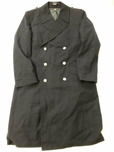 ■JOBA WAGHAUSEL ドイツ海軍　ミリタリーロングコート　ウール サイズ18 インナー取り外し可 ネイビー 冬 制服 古着★