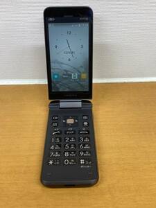 I018【中古】京セラ 携帯電話 GRATINA au KYF39 ブラック 　(カメラあり)　本体のみ