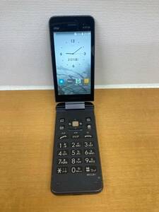 I061【中古】京セラ 携帯電話 GRATINA au KYF39 ブラック 　(カメラあり)　本体のみ