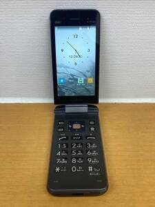 I065【中古】京セラ 携帯電話 GRATINA au KYF39 ブラック 　(カメラあり)　本体のみ