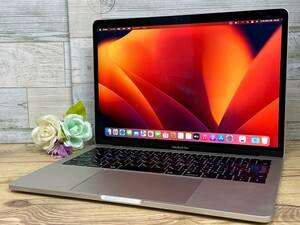 【美品♪】MacBook Pro 2017(A1708)[Core i5 7360U 2.3GHz/RAM:16GB/SSD:512GB/13インチ]Ventura シルバー 動作品