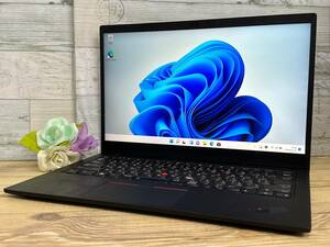 【動作OK】Lenovo ThinkPad X1 Carbon Gen7[8世代 Core i7(8665U) 1.9GHz/RAM:16GB/SSD:256B/14インチ]Windowsd 11タッチパネル 動作品