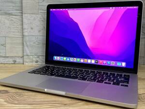 【美品♪】MacBook Pro 2015 Retina (A1502)MF843J/A[Core i7(5557U)3.1Ghz/RAM:16GB/SSD:512GB/13インチ]Moterey 動作品