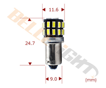 2個 BA9s LED 爆光拡散 30連 白 無極性 G14 6000K ポジション ナンバー灯 ルームランプ 3014チップ ホワイト 12V用LEDバルブ EX061_画像3