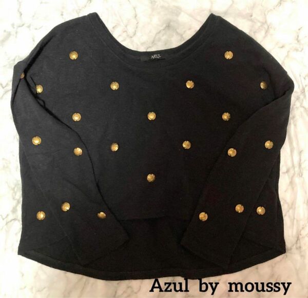 Azul by moussy 金具ドットカットソーセーター