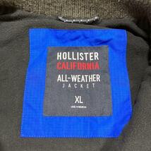 e1144☆大きいサイズXL☆【HOLLISTER ホリスター】メンズ 裏フリースジャケットコート　フルジップ シャカシャカナイロン 手洗いOK_画像8