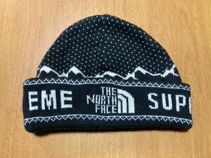 Supreme シュプリーム×ノースフェイス　ロゴニットキャップ　North Face