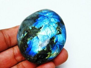 誠安◆天然石高級品ラブラドライト原石[T703-4137]