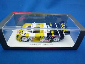 Spark スパーク 1/43 Toyota トヨタ 88C #37 P.Barilla-T.Needell-小河等 Le Mans 1986 S5243