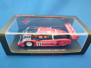 Spark スパーク 1:43 KENWOOD ケンウッド Porsche ポルシェ 962 CK 6 #11 M.Reuter / H.Toivonen / J.J.Lehto 24H Le Mans 1991 S9885