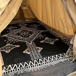 ブランケット　ラグ　キャンプ　アウトドア　グランピング　車中泊　コット用　テント用　ピクニックマット　180×260