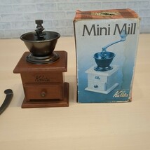 レトロ カリタ Kalita 手動式コーヒーミル 　ミニミル　mini mill_画像7