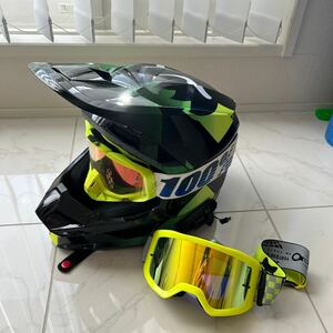 V1 TAYZER HELMET ECE モトクロス　ヘルメット　ゴーグル付き　セット