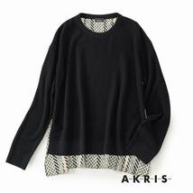 美品★Akrisアクリス11万★US6size/11号★カシミヤ100％ニットY146_画像1