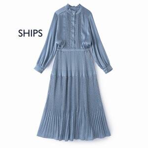 美品★SHIPSシップス★Msize/9号★ワンピースZ012