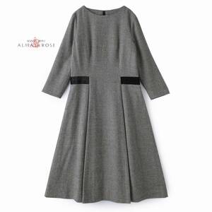 美品★素敵029★ハナエモリ・アルマアンローズ6.2万★38size/9号★ワンピースZ062