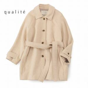 美品★qualiteカリテ★40size/11号★コートA141