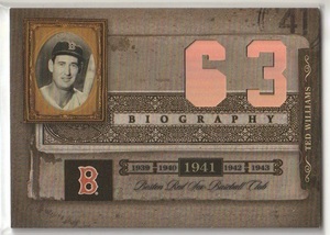 2005 Donruss Playoff Biography 63 Career HR Ted Williams テッド・ウィリアムス
