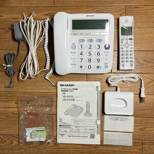 SHARP デジタルコードレス電話機　JD-V37CL（子機1台タイプ） ホワイト