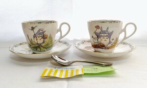 【未使用・長期保管品】Noritake ノリタケ/となりのトトロ ティー・コーヒー碗皿ペア/スタジオジブリ カップ&ソーサー 