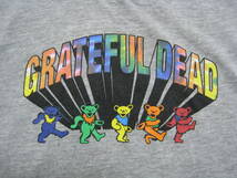 【レア】GRATEFUL DEAD グレートフルデッド Tシャツ GU ジーユー キッズ 140 霜降りグレー ロック バンド フェス_画像2