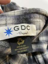 GDC ジーディーシー オンブレチェック フランネル ロングシャツ Sサイズ　美品_画像5
