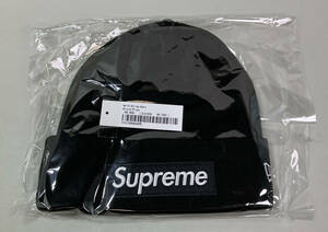 送料無料【即決新品】Supreme New Era Box Logo Beanie Black 23FW ブラック 黒 シュプリーム ボックス ロゴ ビーニー ニット帽子