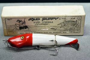 オールド珍品希少面白ルアー　 mud puppy by c.c.roberts bait . C1947 VINTAGE LURE （Ｙ513-177）USA #OLDLURE #ARTLURE_VINTAGE 