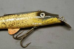 オールド珍品希少面白ルアーSHAKESPEAR KING FISH WOBBLER 6335 c1934 WOODEN LURE　VINTAGE LURE （4646-123）USA #OLDLURE #ARTLURE_ 