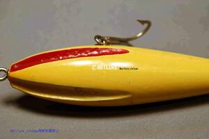 オールド珍品希少面白ルアー WILLSON BAIT CO. WOBBLER c1914 WODDEN LURE　VINTAGE LURE （4345-124）USA #OLDLURE #ARTLURE_VINTAGE 