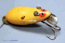 オールド珍品希少面白ルアー　ABBEY IMBRIE MOUSE WOODEN LURE VINTAGE LURE （4736-221）USA #OLDLURE #ARTLURE_VINTAGE _画像4