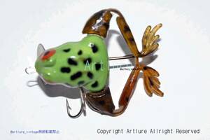 FROG MIDGET KICKER JENSEN TEXAS c1950 足可動　オールド珍品希少面白ルアー　VINTAGE LURE （4720-5）USA #OLDLURE #ARTLURE_VINTAGE 