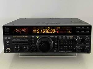 ★icom 　IC-736 　HF/50Mhz 100w 1hzステップ表示可　28v電源　オートアンテナチューナー内蔵　動作品　現状で！！