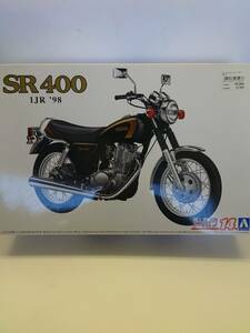 * Aoshima * The * мотоцикл *14* Yamaha *SR400*1JR* пластиковая модель * не использовался * товары долгосрочного хранения *