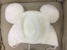 [グッズ] DISNEY：：ディズニー「ファンキャップ」帽子 かぶりもの 白：ホワイト系 ラメ ミッキーマウス ミッキー フリーサイズ_画像2
