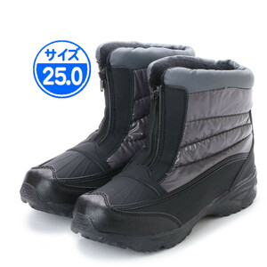 【新品 未使用】防寒ブーツ メンズ グレー 25.0cm 灰色 17392