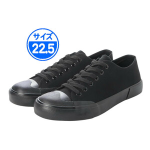 [ new goods unused ]23556 canvas sneakers black 22.5cm black 