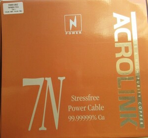 電源ケーブル　ACROLINK　 7N P4030Ⅱ PC-N 1.5M長　1本