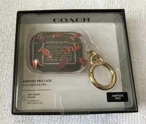 コーチ COACH C8085 キーリング付きキーホルダー AirPods Pro ケース エアポッズ プロ イヤホーンケース