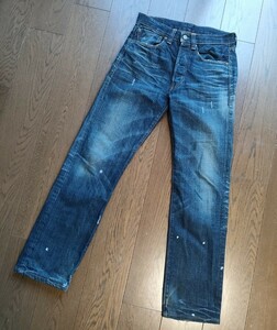 Levi's リーバイスヴィンテージクロージング ダメージ加工 LVC 501XX 1947sトルコ製 W31 セルビッジ 赤耳 ジーンズ デニム